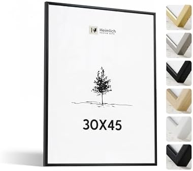 Heimlich® - Bilderrahmen - 30x45 cm, Aluminium Metall, Schwarz - ...