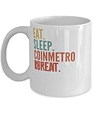 Coinmetro Token Crypto, Eat Sleep Coinmetro Token Repeat Mug 11oz, white
