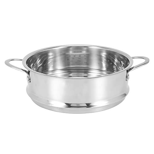 Oewnvmd Estante de Vapor para Alimentos Espesante de 16 Cm, Vaporizador de Acero Inoxidable con Doble Oreja para Olla de Sopa, Olla de Leche, Utensilios de Cocina