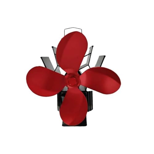 ZWTPGKRD Soplador de chimeneas de funcionamiento automático, ajusta automáticamente la velocidad de la base en la temperatura, circulación de aire de alta eficiencia, ventilador térmico de 172 mm