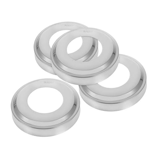 4 piezas cubiertas decorativas de acero inoxidable para escaleras de piscina miniatura 1