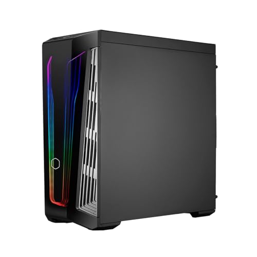 Cooler Master MasterBox 540 - Boîtier Moyen PC Gaming ARGB, Châssis ATX, Panneau Latéral Verre Trempé, 1x120mm Ventilateur SickleFlow ARGB, Multiples Configurations Flux d'Air, Contrôleur ARGB Inclus
