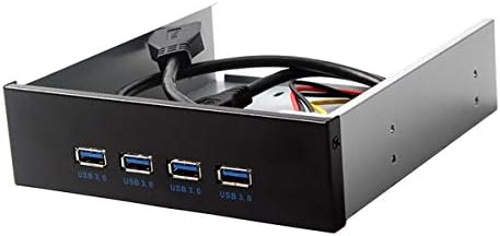 Xiwai USB 3.0 HUB 4 Ports Front Panel to Motherboard 20Pin Connector Cable for 5.25" CD-ROM Bay