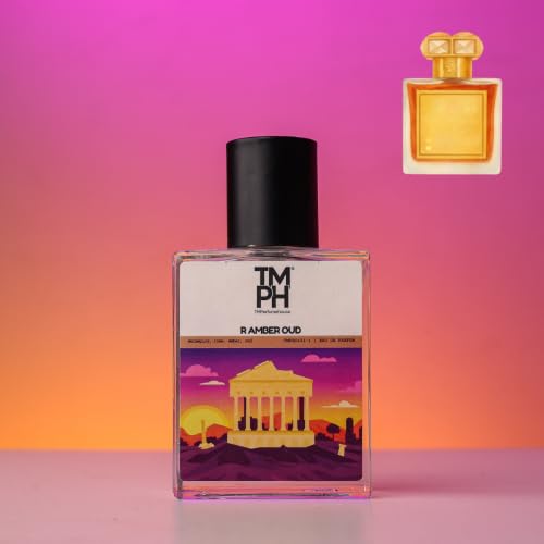 Image of TMPerfumehouse R Amber Oud EDP for Men & Women | Rich, Woody & Long Lasting Perfume Spray | Rose, Amber & Warmspicy Fragrance | Luxury Gift for Him & Her | TMPH | 50ml