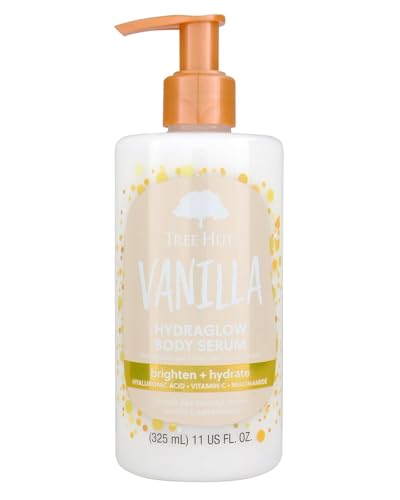 Tree Hut Vanilla Hydraglow Body Serum, Brighten & Hydrate, with Hyaluronic Acid, Vitamin C & Niaciamide, 11 Oz.