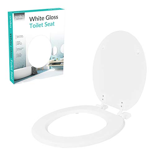 Preisvergleich Produktbild Anika WC-Sitz mit Kunststoff-Scharniere, Weiß