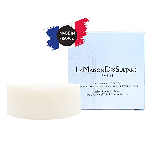 La Maison Des Sultans - Après Solaire Solide et Naturel - Fleur d'Oranger - 99% d'ingrédients d'origine naturelle - Fabriqué en France - 60 grammes Cover