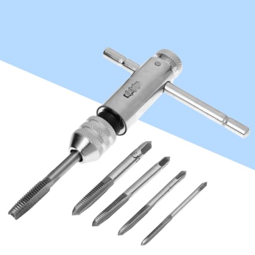 Llave de machos ajustable para reparación de roscas dañadas con carraca rápida 5
