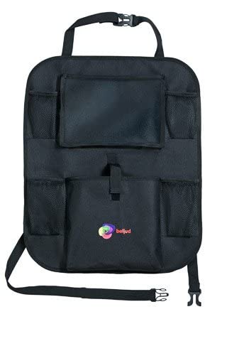 Miniatura 7 de Organizador duradero para asiento trasero de automóvil, protector de asiento trasero, organizador de automóvil resistente para niños con soporte