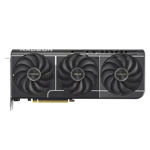 Prime AMD Radeon RX 9060 XT OC Edition, Scheda Grafica 16 GB GDDR6, 128 Bit, PCIe 5.0, 1 HDMI 2.1, 2 DisplayPort 2.1, Design a 2.5 Slot, Ventole Axial-Tech, GPU Tweak III, PRIME-RX9060XT-O16G - Scheda video - Immagine 1