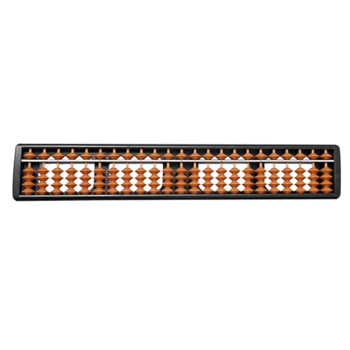 LALADEFIEE Row Brown Abs Bead Abacus Educational Arithmetic Tool for Students and Accountants Lightweight Abacuses for Classroom Learning and Early Math Training