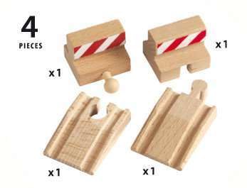 BRIO World - 33385 - Lot de 2 Rampes et 2 Butoirs - Accessoire pour
