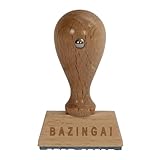 Affidabile. Bütic GmbH, timbro divertente di legno, V1 timbro divertente HS4010 con iscrizione o testo a scelta BAZINGA!