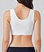 BRABIC Front Closure Post Surgical Compression Everyday Bra for Women Mastectomy with Removable Breast Support Band White