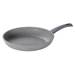 Mopita Roccia Viva 32cm/12.6″ Non-Stick Forged Aluminum Fry Pan, Large, Grey