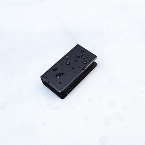 T Tulead Glass Clip Black Strike Plate Magnetic Rectangular Glass Clamp 1.6"x0.4"x0.8" Pack of 4 For Cabinet,Glass Door,Wardrobe - Thumbnail 4