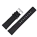Skagen Uhrenarmband 22mm Leder Schwarz Glattleder XL - 233XXLSLB / 233XXL