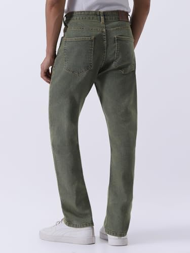 Image of Urbano Fashion Men's Straight Fit Heavy Washed Jeans Stretchable