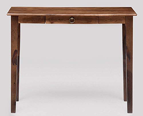 Image of SONA ART & CRAFTS Solid Sheesham Wooden Study Table for Adults with a Drawer Storage | Study Desk for Students | Computer Table for Home Office Desk | Writing Table (Natural Finish)