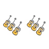 pin pon guitarra Pin decorativo de guitarra para niños: Este pin con forma de guitarra es perfecto para ocasiones especiales como bodas, Navidad, cumpleaños y aniversarios, añadiendo un toque festivo.
