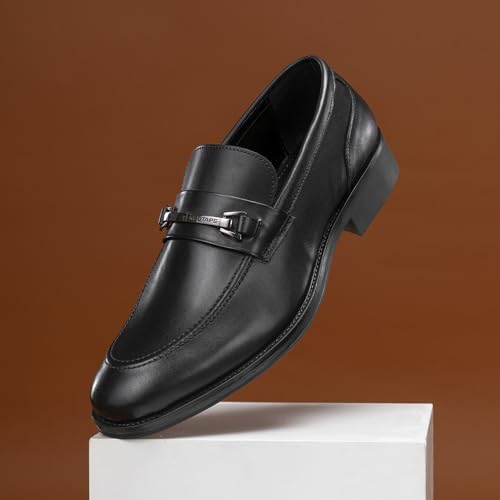 Image of Red Tape Men'S Boots Brown Leather Round Toe Elastic All-Day Comfort