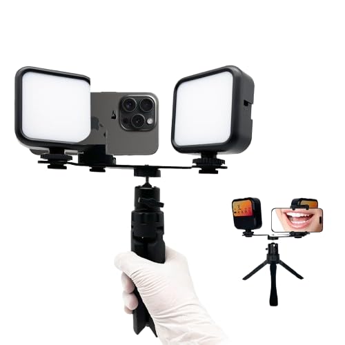 ColMed Dental Intraoral Photography Light with Dual LED Panels, Oral Filling Lamp Kit with Tripod Mount, Adjustable Brightness Dental Photo Light for Teeth Imaging, Clinic & Lab Use-image-18