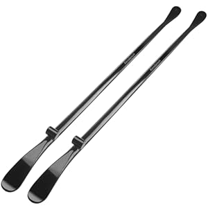 2 PCS Tire Mount and Demount Iron, 34645 Tire Iron, Tire Bars for Semi Tires, Tire Changing Tools, Semi Truck Tire Tools, 37In, 3/4 in, Black