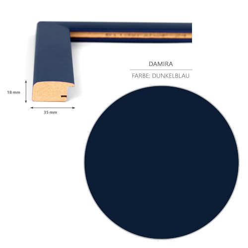 Haak Puzzlerahmen Damira Dunkelblau 80 X 121 cm (ca. 3000 Teile) Bilderrahmen Rahmen für Puzzle