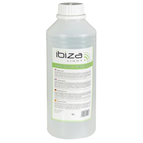 Ibiza - BUBBLE1L - Líquido para bolhas de sabão premium - 1 litro - Fabricado em França - máquinas de bolhas - brinquedos para bolhas - mistura para bolhas - crianças e adultos - festas, aniversário