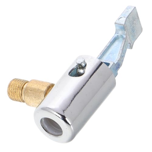 Mikinona Air Chuck Clip Adapter Locking Tire Inflator Nozzle Portable Air Pump Connector Brass Tire Hose End