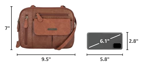 Image of MultiSac Zippy Triple Compartment Crossbody Bag