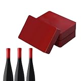 NEX&CO Bottle Sealing Wax Blocks - Resilient and Versatile Bottling Wax for Wine, Beer, and Liquor Sealing - 4 Nuggets 0.5lb with Teflon Tape - for 40-80 Bottles -RED Color