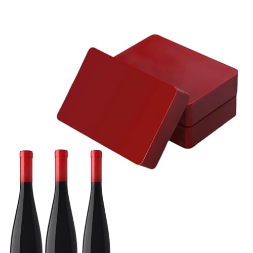 NEX&CO Bottle Sealing Wax Blocks - Resilient and Versatile Bottling Wax for Wine, Beer, and Liquor Sealing - 4 Nuggets 0.5lb with Teflon Tape - for 40-80 Bottles -RED Color