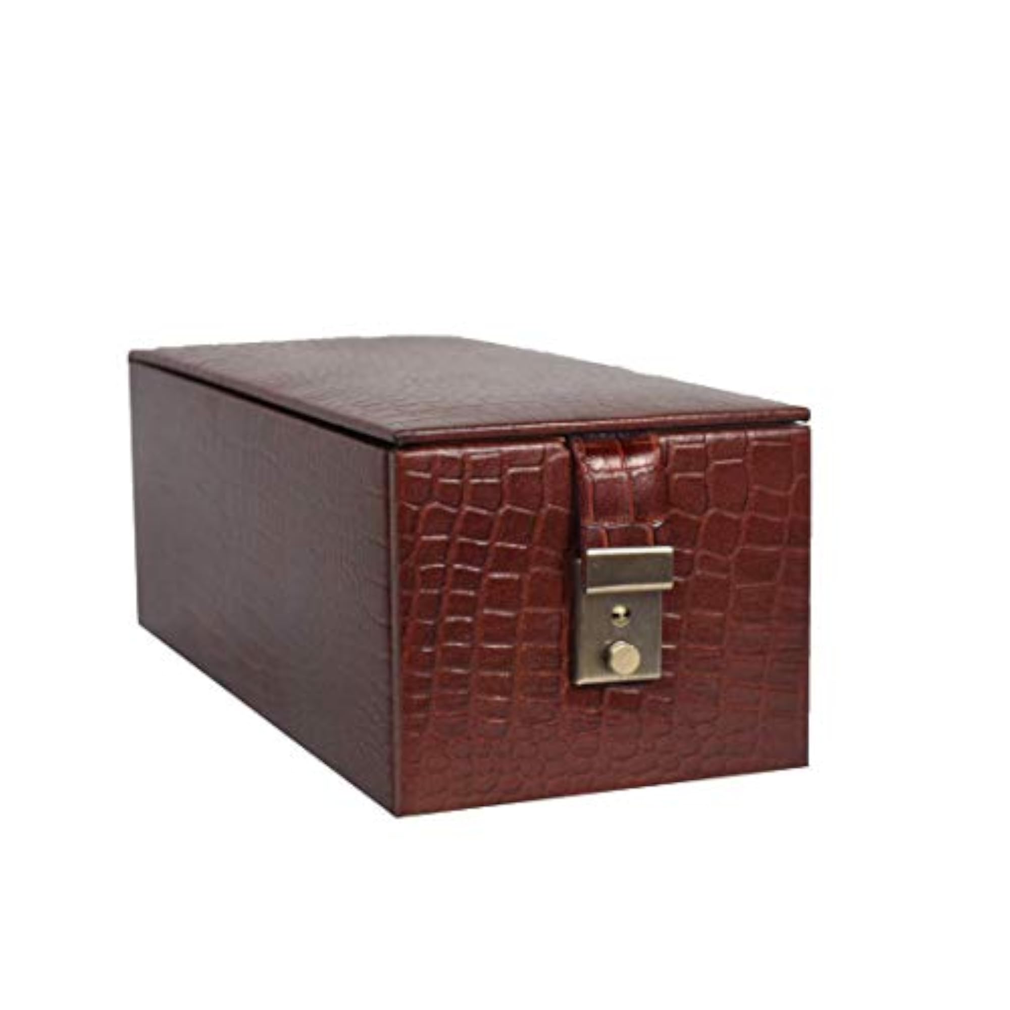 Bridge Genuine Small Locker Jewelry Storage Box, Velvet Lining