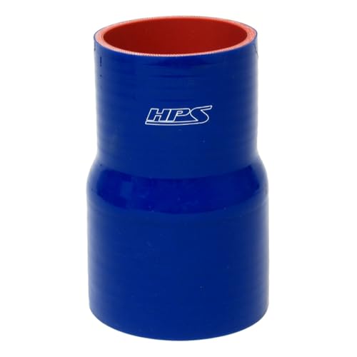 Image of HPS HTSR-300-400-L6-BLUE Silicone High Temperature 4-ply Reinforced Reducer Coupler Hose, 30 PSI Maximum Pressure, 6 inch Length, 3 inch > 4 inch ID, Blue