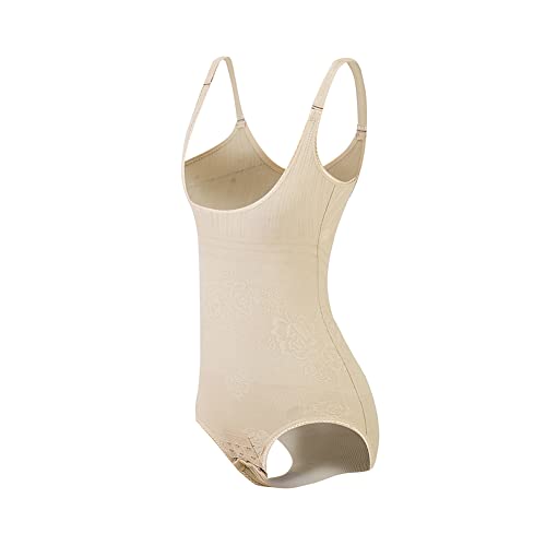 KSKshape Seamless Body Shaper Open Bust Shapewear Firm Control Bodysuit for women, Beige, (Fits...