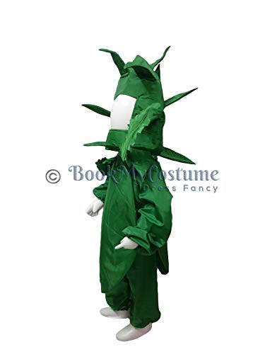 Image of BookMyCostume Spinach Palak Green Leafy Vegetable Kids Fancy Dress Costume 4-5 years