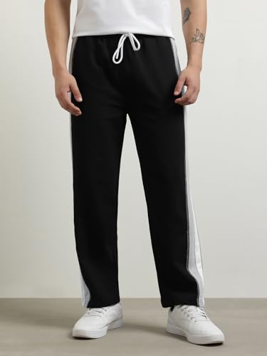 Image of Nobero Joggers for Men | Trackpants for Men | Elasticated Waist with Drawcord | Soft & Breathable Fabric | Casual Everyday Wear