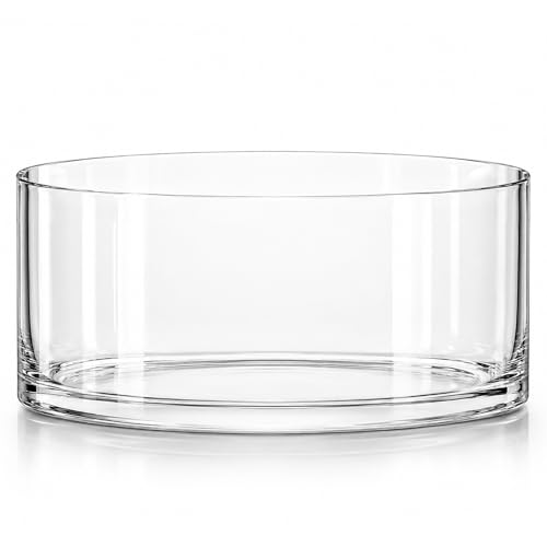 Royal Imports Flower Glass Vase Decorative Centerpiece for Home or Wedding - Cylinder Shape, 4 Royal Imports Flower Glass Vase Decorative Centerpiece for Home or Wedding - Cylinder Shape, 4