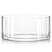 Royal Imports Flower Glass Vase Decorative Centerpiece for Home or Wedding Cylinder Shape, 4" Tall, 8" Opening, Clear