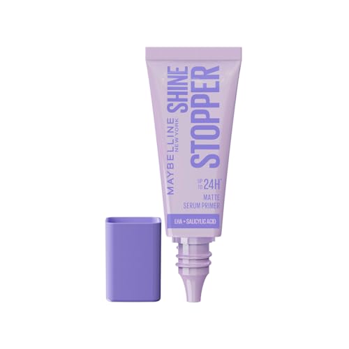 Image of Maybelline New York Shine Stopper Primer | 3-in-1 Serum Primer for Oily Skin to Prime, Mattify, Hydrate with LHA & Salicylic Acid
