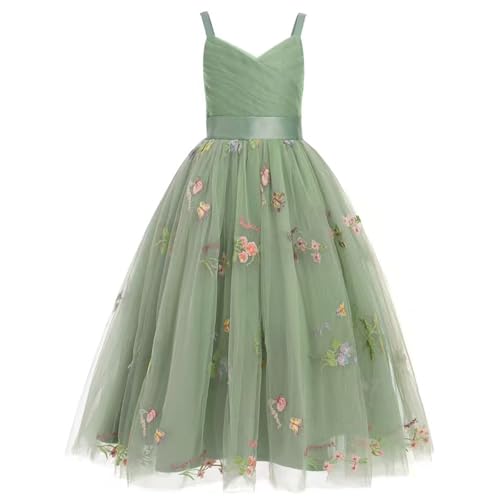 Vestidos para niñas transpirables con mangas abombadas para evitar el calor en cumpleaños