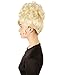 HPO Adult Women's Blonde American Rapper Curly Updo High Fashion Wig, Synthetic Soft Fibers, Perfect for your Halloween & Cosplay Party!