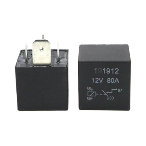 Relais à broches 12V 24V 1912 80A 5P pour circuit électrique automobile