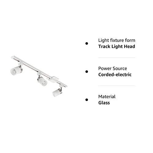 Lithonia Lighting LTKCYLD MR16GU10 BN M4 Three Light MR16GU10 Track Kit, Brush Nickel Finish with Clear Glass - Thumbnail 3