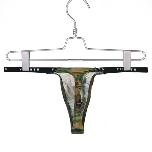 Men's Sexy Low Rise G-string Thong Camouflage Stretch Pouch T-back Thong Underwear Briefs3