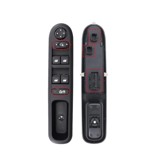 / Fit for Peugeot 308 408 3008 5008 Hatchback Wagon Car Electric Master Power Window Control Switch Glass Button 96650620ZD 96650621ZD Rear View Mirror Control Knob(Manual with Lock)