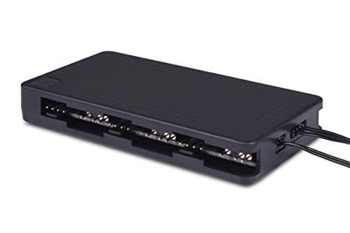Alphacool Core 6X 4-pin PWM/DRGB Splitter with SATA Power Connector - Thumbnail 4