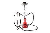 Sehr schöne Glas Shisha ca. 60cm hoch mit 2 Schläuchen Farbe Blau