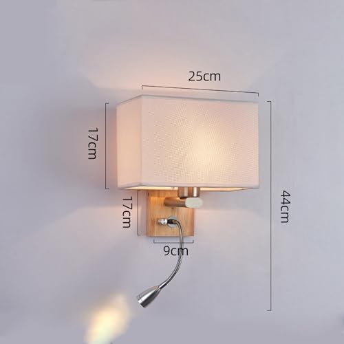Aplique de pared giratorio 360° E27 interior con pantalla beige suave 2